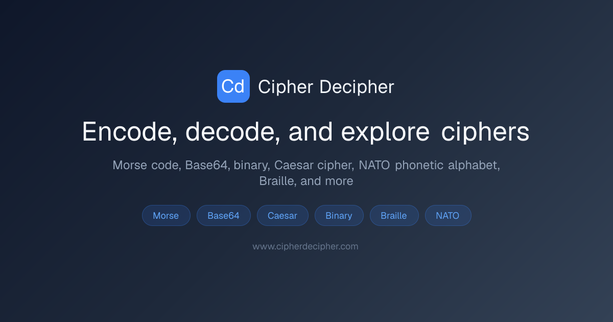 Cipher Decipher | Free cipher tools, decoder, and ciphertext utilities